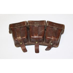 Finnland : Patronentasche in braune Leder mit WaA Stempel