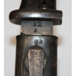 Tysk bajonet model 84-98 - Nummerens