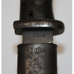 Tysk bajonet model 84-98 - Nummerens