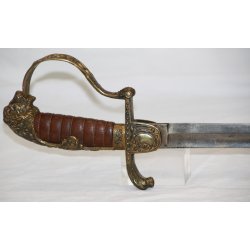 Officer's saber with decorated hilt