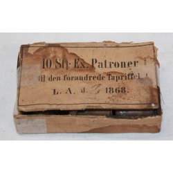 Historisk: 8 stk lse patroner f. Tapriffel 1848/65
