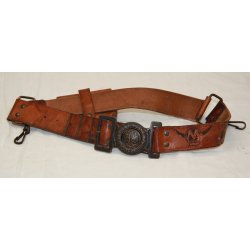 Det Danske Spejderkorps: Blte i brunt lder med spnde og taske