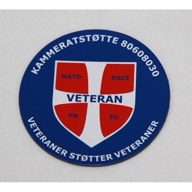 Veteran Badge -  5 cm. - plast/magnet