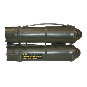 Danish carrier f. 2 grenades f. recoilless canon model 71
