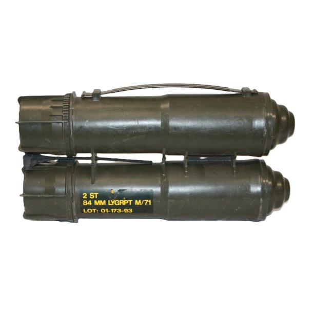 Danish carrier f. 2 grenades f. recoilless canon model 71