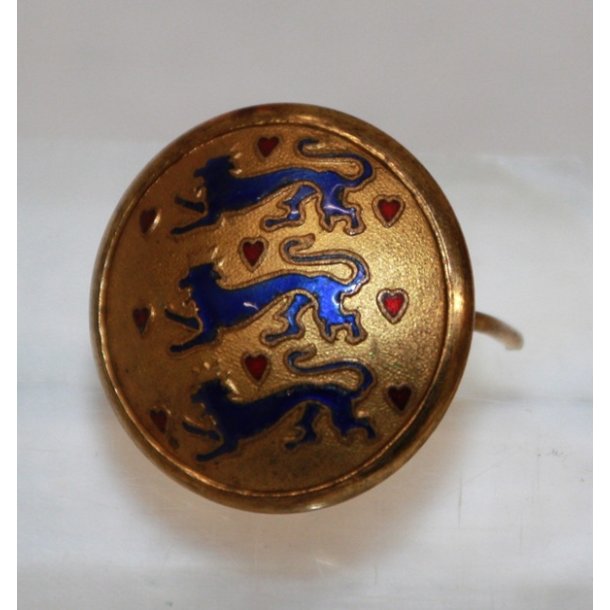 Bl lveknap f. kasket -  2,4 cm