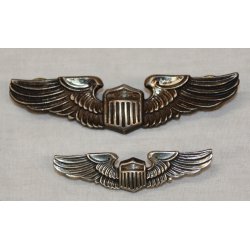 U.S.A. N.S. Meyer inc New York Word War 2 Air Force Amy Wing Pin (2)