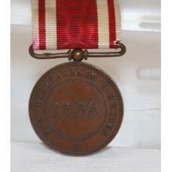 Medalje for deltagelse i krigen 1864 med b�nd
