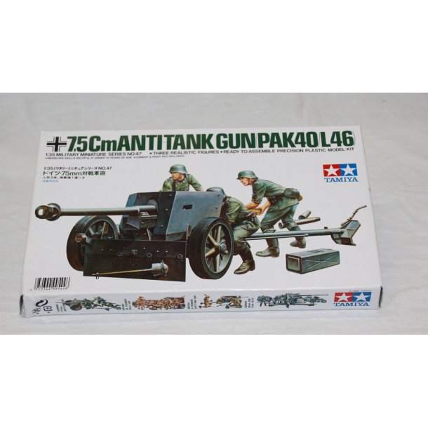 Tamiya TA35047 7,5cm Anti-Tank Gun (Pak40/L46), model kit