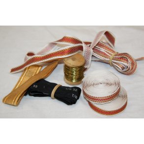 Lot med bnd og messingtrd