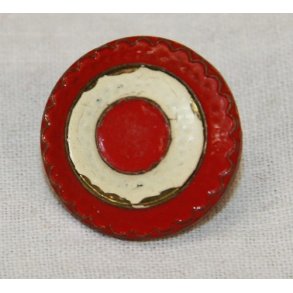 Huekokarde, almindelig. ldre model, 19 mm