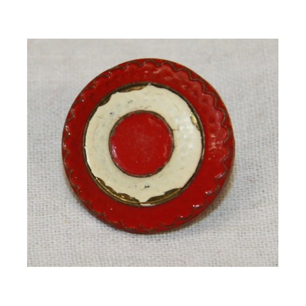 Huekokarde, almindelig. ldre model, 19 mm