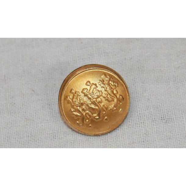 Lveknap, gylden - 15 mm