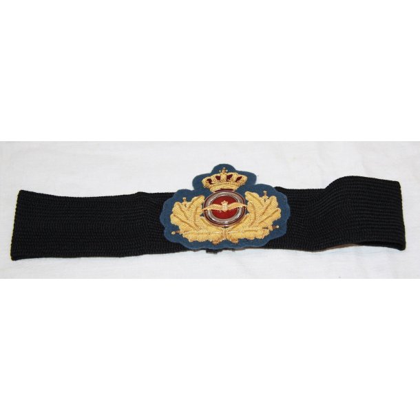 Emblem i guldtrkkeri med bnd f. kasket M/51 og Gallakasket M/66