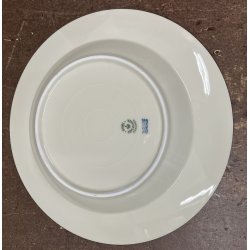 Royal Copenhagen, dyb tallerken, hvid  24,5 cm