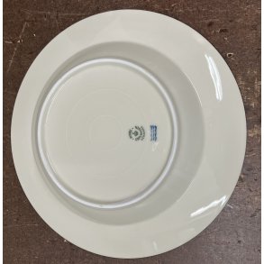 Royal Copenhagen, dyb tallerken, hvid  24,5 cm