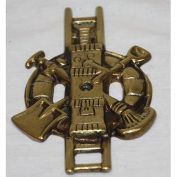 Fire department, brass plaque
