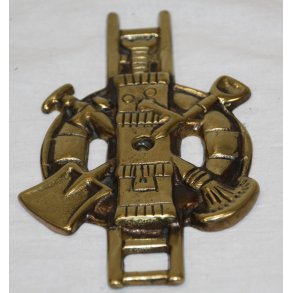 Fire department, brass plaque