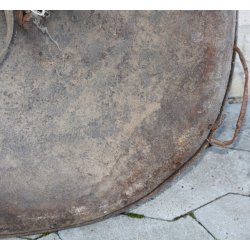 Nordafrika: antikes Elefantenleder Schild