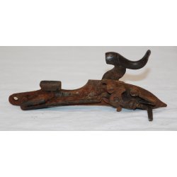 Denmark: pistollock "Frederik the 5th" - converted into percussion