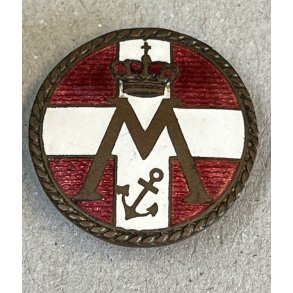 Svrnet Knaphulsmrke, emalje  2,3 cm