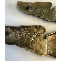 U.S.A. N.S. Meyer inc New York Word War 2 Air Force Amy Wing Pin (2)