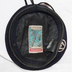 Fransk baret, sortbl, str. 58