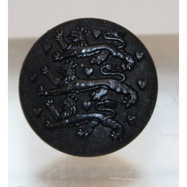 Hrknapper: Sort plast, stor - 23 mm