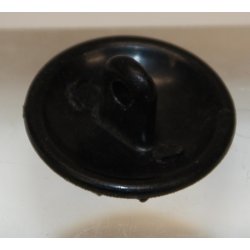 Hrknapper: Sort plast, stor - 23 mm