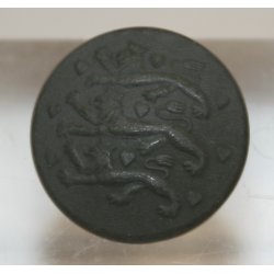 Hrknapper: gr/grnne plast, stor - 23 mm