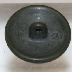 Hrknapper: gr/grnne plast, stor - 23 mm