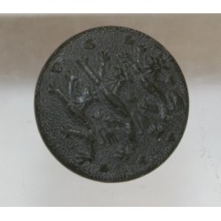 Hrknapper: gr/grnne plast, lille - 15 mm