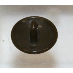 Hrknapper: brun plast, lille - 15 mm