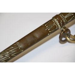  Deutschland : Kriegsmarinedolch Modell 38 - Blitzscheide mit ein einzige Beule