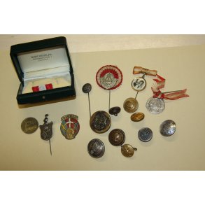 16 stk mrker, tegn og ske