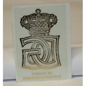 De Danske Garderforeninger: Klistermrke, til indvendig p glas