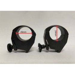 TIKKA scope mount in steel, 25.4