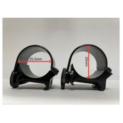 Weaver Detachable 1-Inch High Top Mount Rings