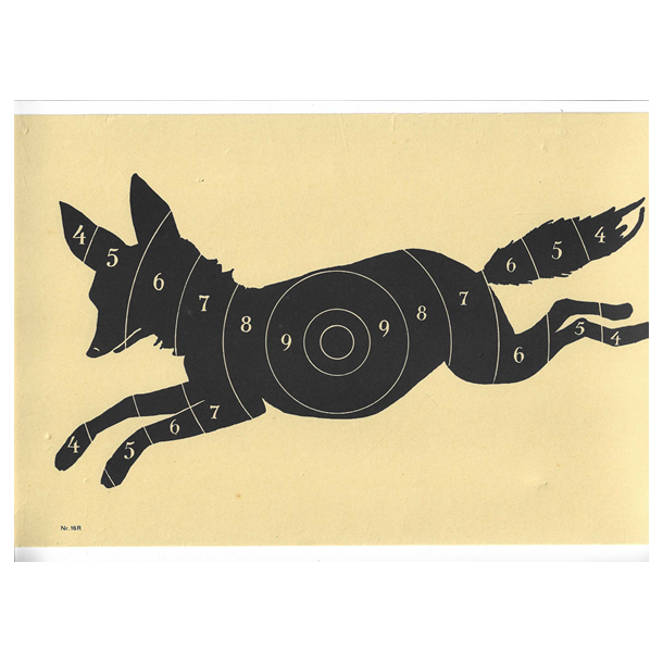 Skydeskiver, pap, r�v 33x20 cm