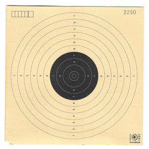 Skydeskiver i pap 17 x 17 cm - 30 Stk
