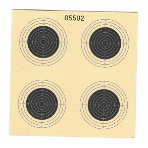 Skydeskiver i pap 12 x 12 cm - 30 Stk