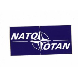 NATO Aufkleber - 14x6,5 cm