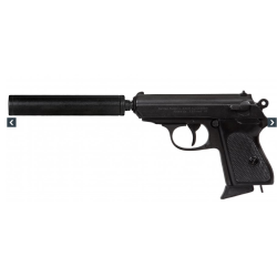 Walther PPK med lyddmper