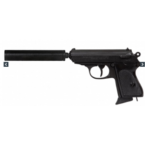 Walther PPK med lyddmper