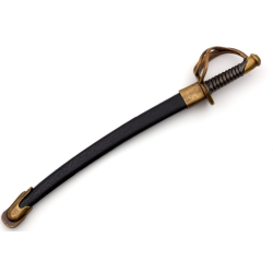 USA Borgerkrig 1861-1865 : Officersabel med skede, som brevkniv