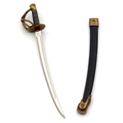 USA Borgerkrig 1861-1865 : Officersabel med skede, som brevkniv