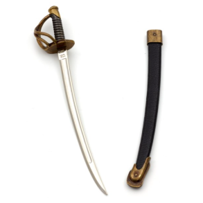 USA Borgerkrig 1861-1865 : Officersabel med skede, som brevkniv