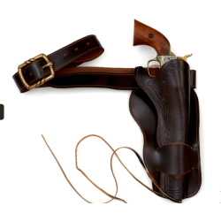 Lderhylster med blte i lder f. 1 Colt revolver