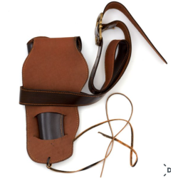 Lderhylster med blte i lder f. 1 Colt revolver