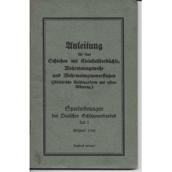 Anleitung f&uuml;r das Schiessen mit Kleinkaliberb&uuml;chse